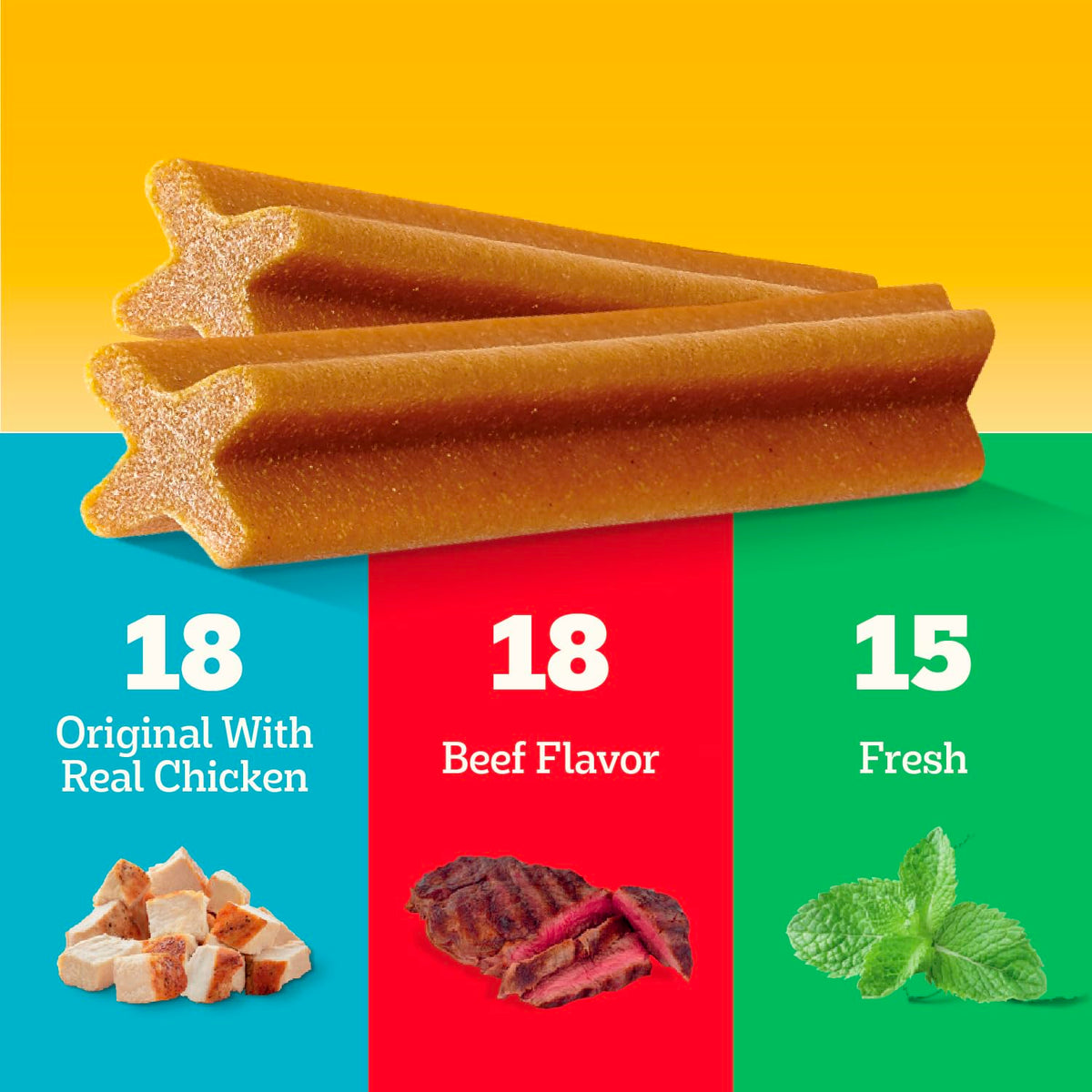 Large Breed Dental Dog Treats, 51 Count X109
