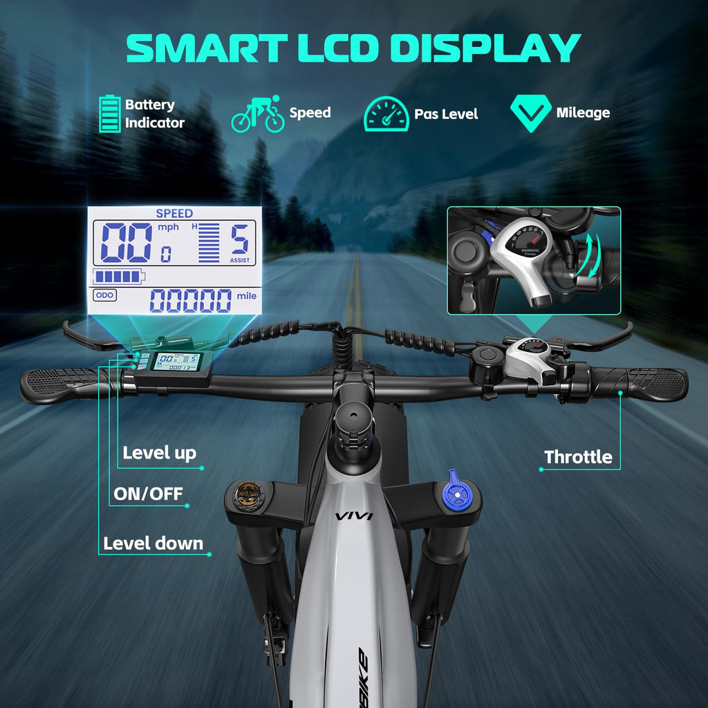 Electric Bike 26 x 4.0 Fat Tire 1500W Peak Motor Z980148