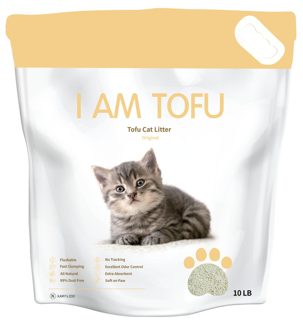 Tofu Cat Litter Low Dust Clumping Odor Control 10 LBS A1187