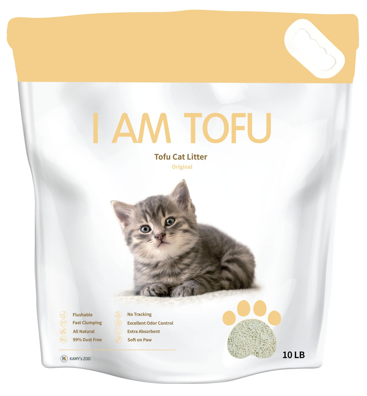 Tofu Cat Litter Low Dust Clumping Odor Control 10 LBS A1187