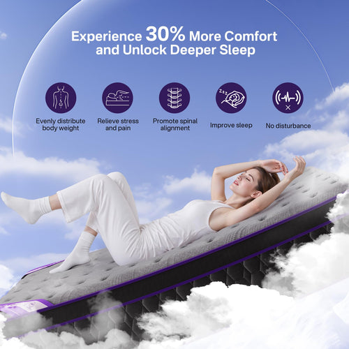 12 Inch Full Size Hybrid Mattress B59394