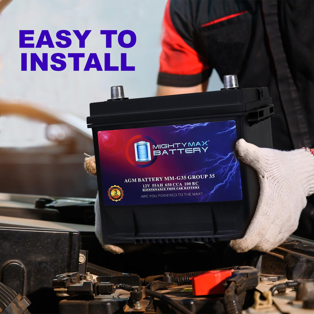 12V 55Ah AGM 650 CCA Battery E28375