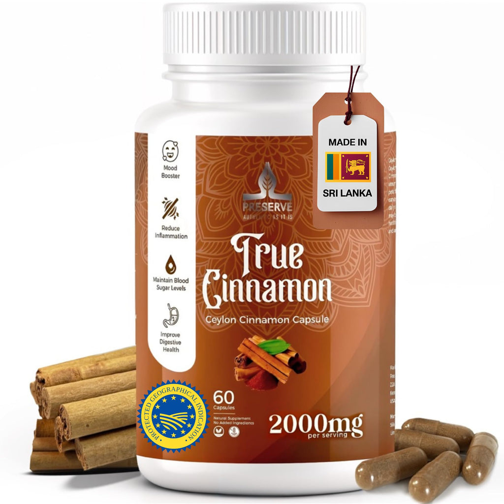 Pure Ceylon Cinnamon Capsules, 2,000mg, Non-GMO, Gluten-Free B360927