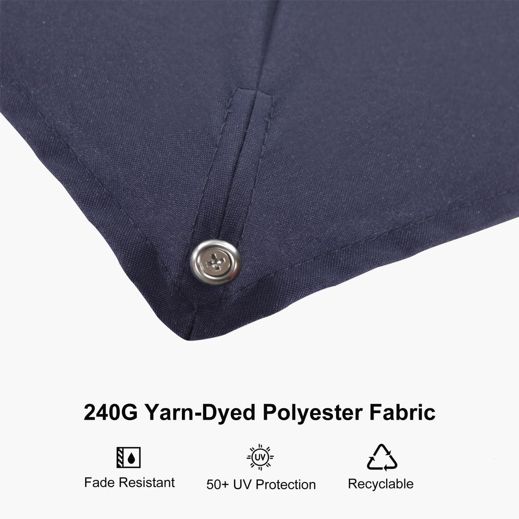 Navy Blue 9' x 9' Cantilever Umbrella P4643