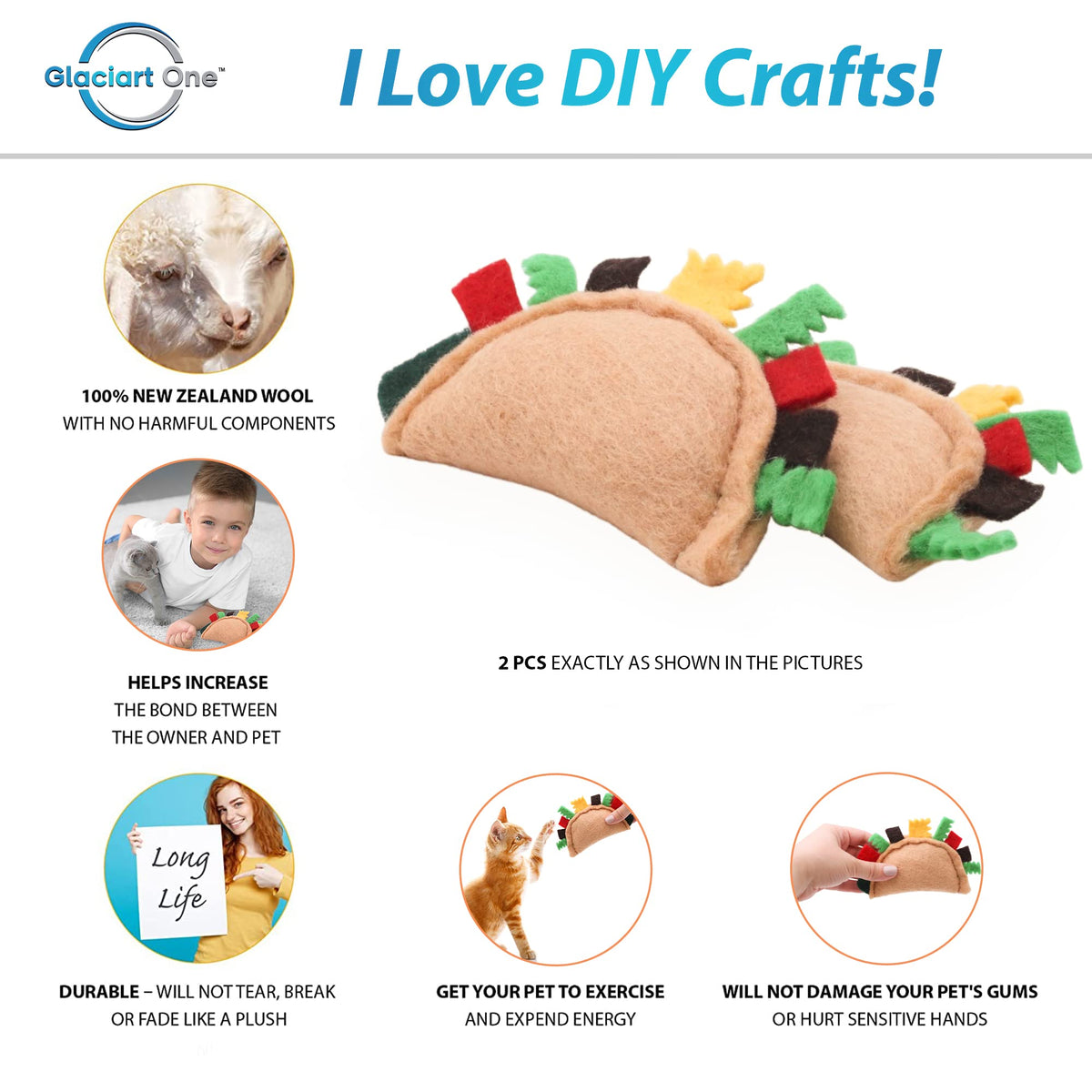 Felt Catnip Cat Toys 2 Pcs T9304