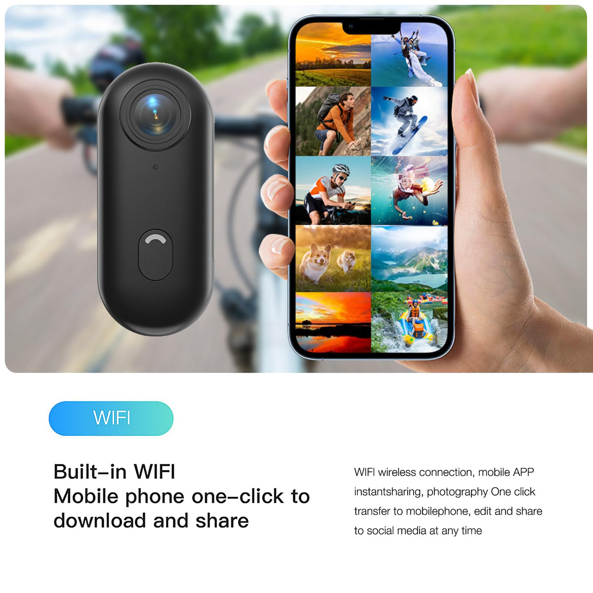 64GB 4K Thumb Action Camera V56513