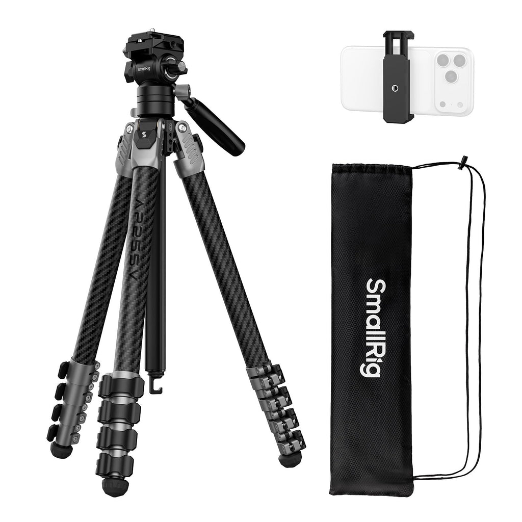 Carbon Fiber Video Tripod with Fluid Head N671
