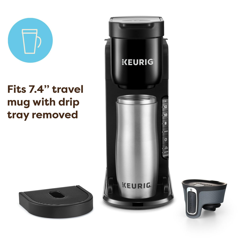 Single Serve K-Cup Pod Coffee Maker, 3 Brew Sizes, Black D5782