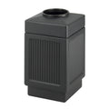 38 Gallon Black Open Top Trash Can Y763