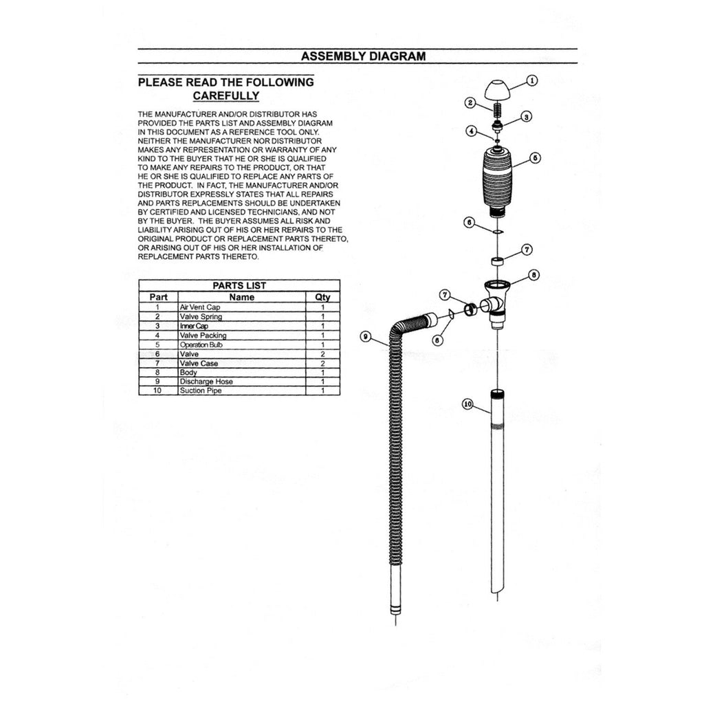 Heavy Duty Manual Fuel Transfer Pump V571489