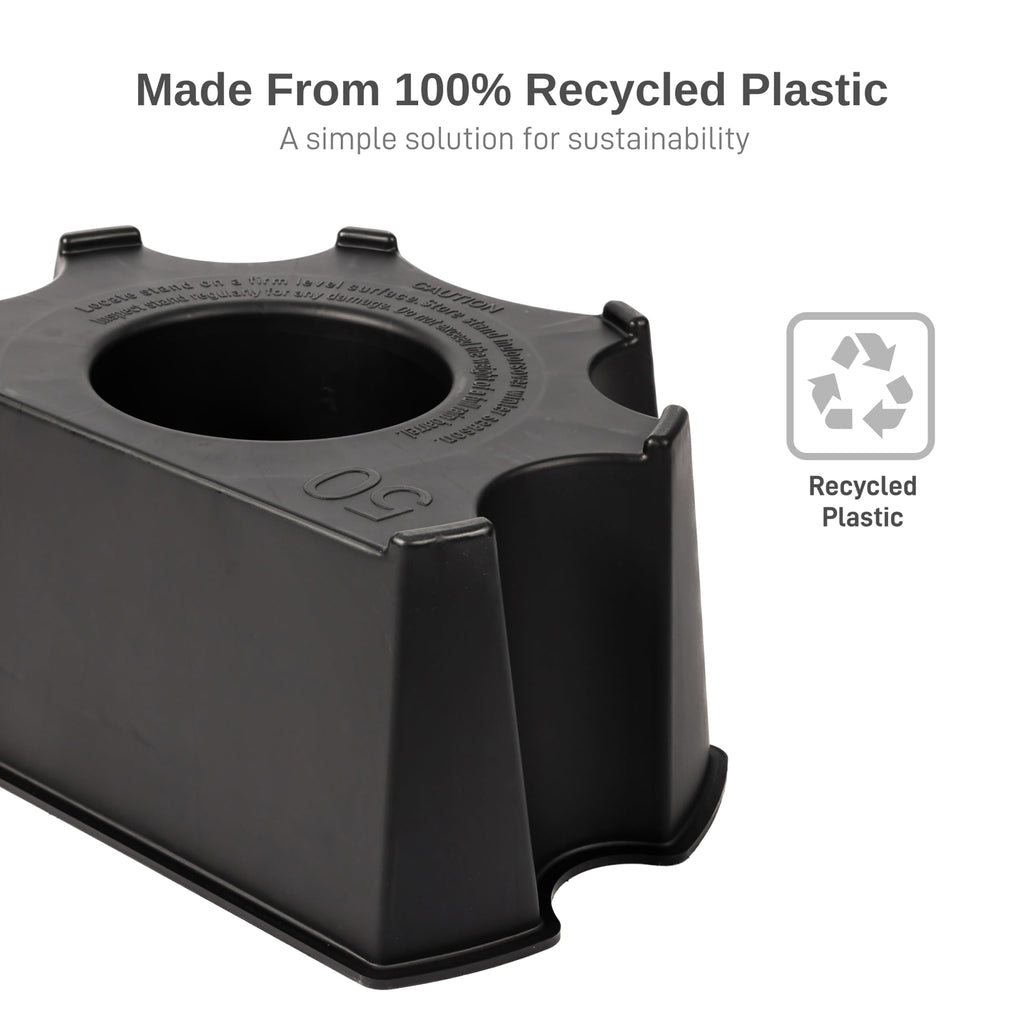 50-Gallon Black Rain Barrel Stand L4535