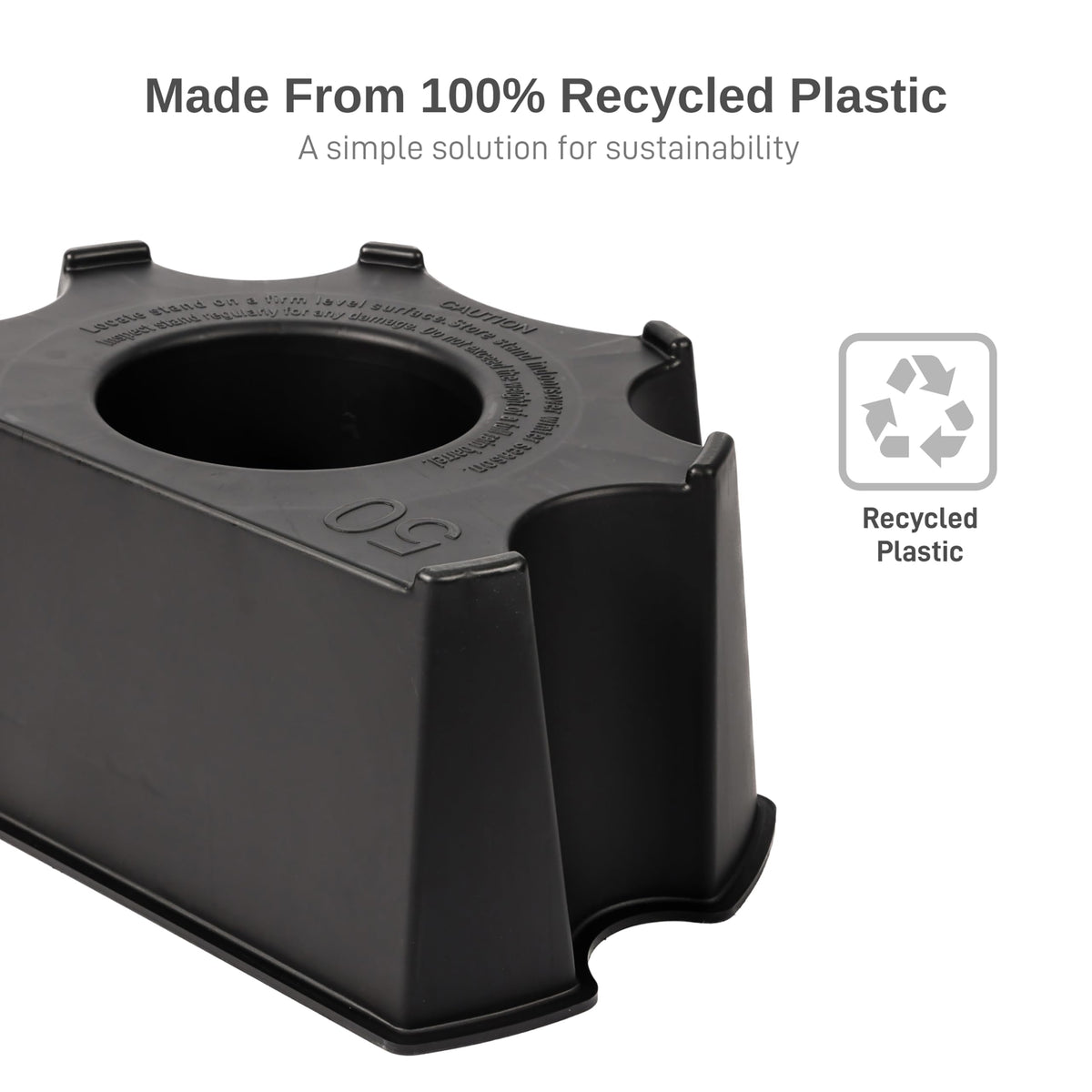 50-Gallon Black Rain Barrel Stand L4535