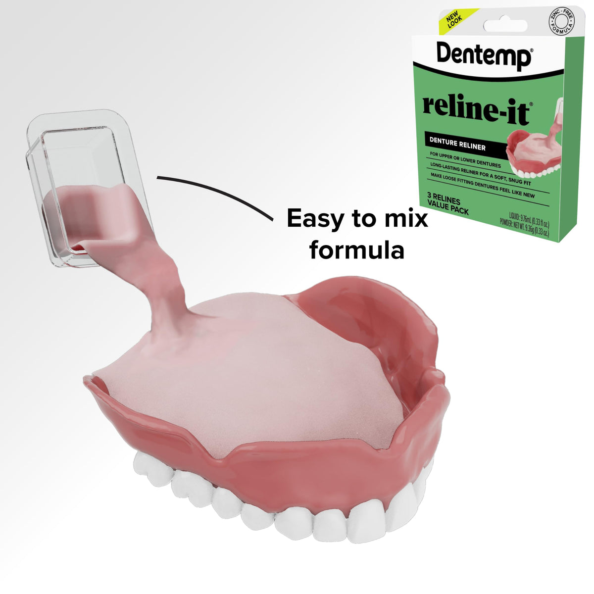 Denture Repair Kit & Denture Reliner Value Pack M728
