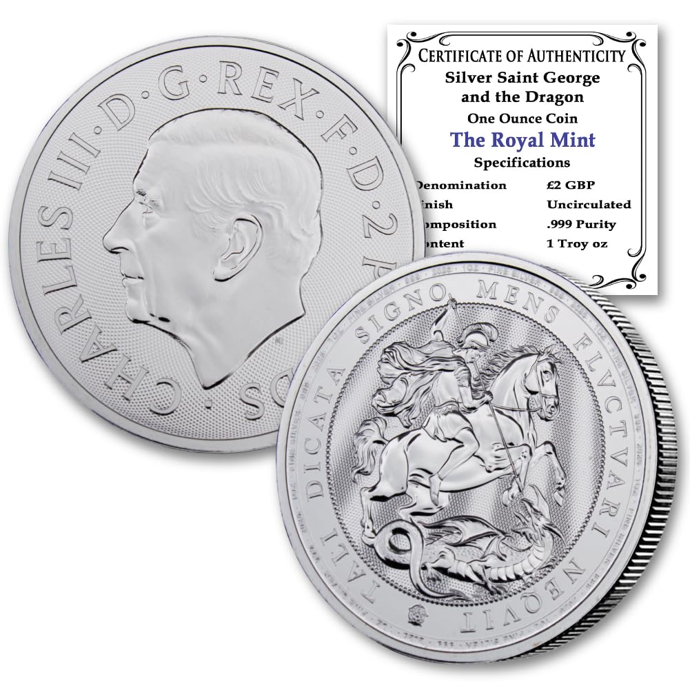 1 oz Silver Saint George and the Dragon £2 E35734