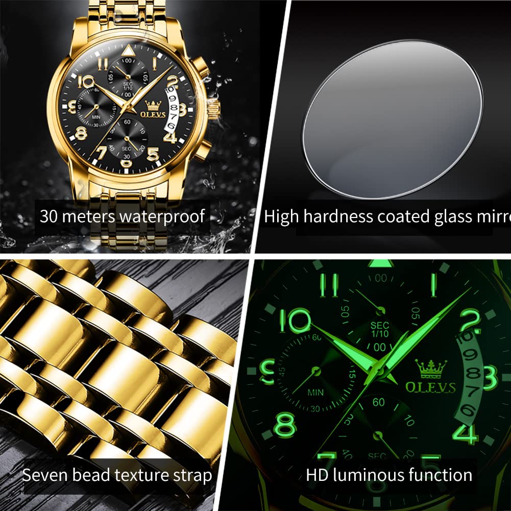 Waterproof Stainless Steel Quartz Analog Watch U1387