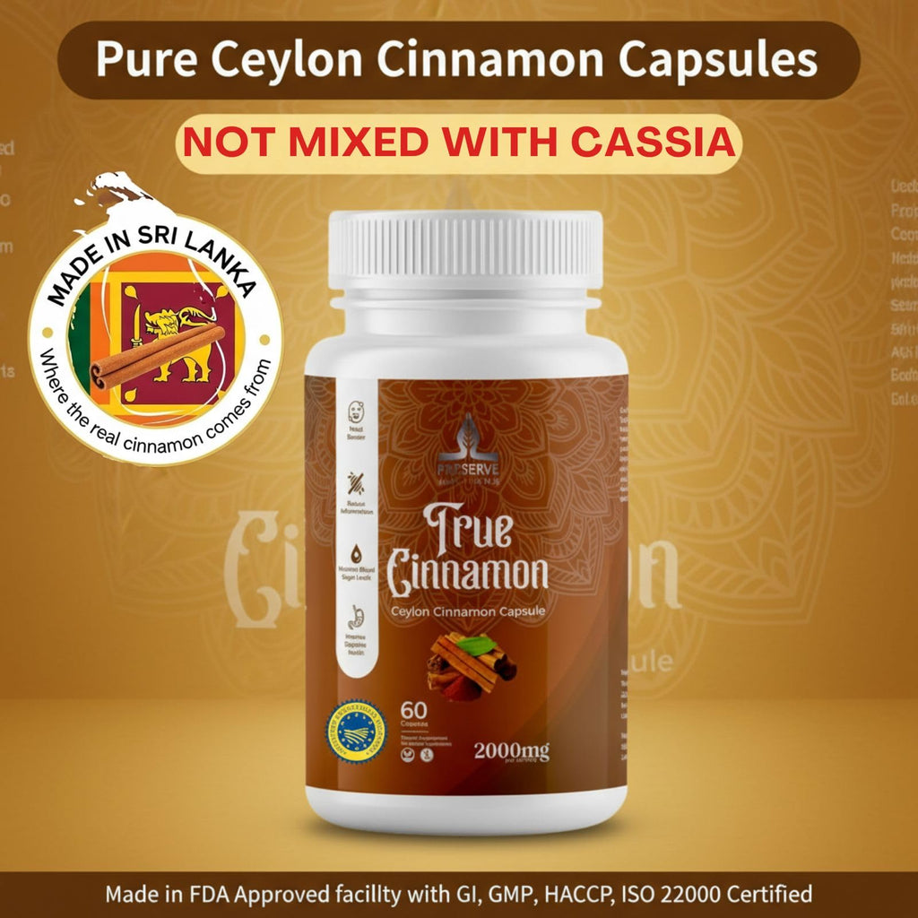 Pure Ceylon Cinnamon Capsules, 2,000mg, Non-GMO, Gluten-Free B360927