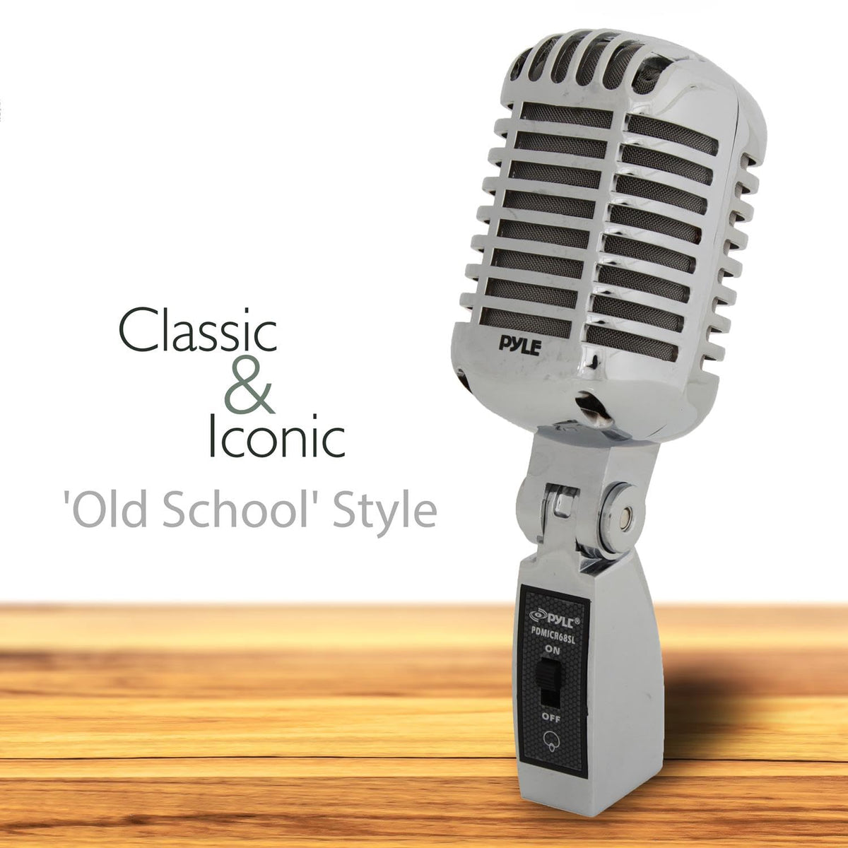 Silver Retro Dynamic Vocal Microphone H303
