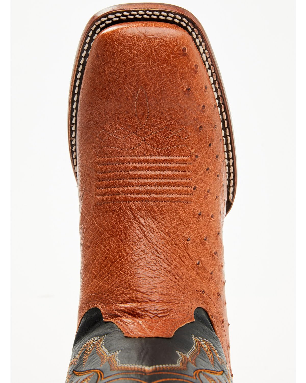 Ostrich Western Boot Broad Square Toe E5223