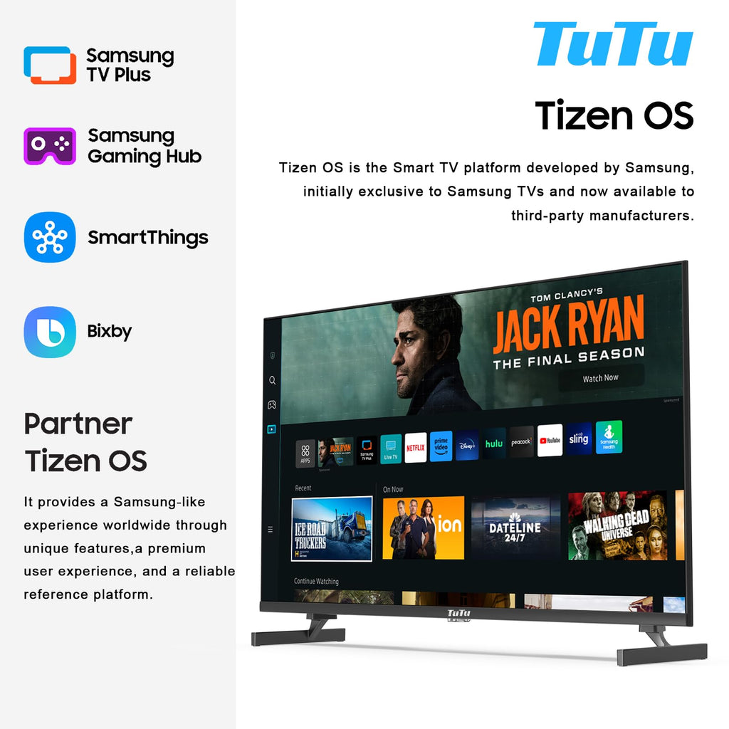 32 Inch FHD Smart TV 1080p Full HD Central Stand with HDR Dolby Audio F6464