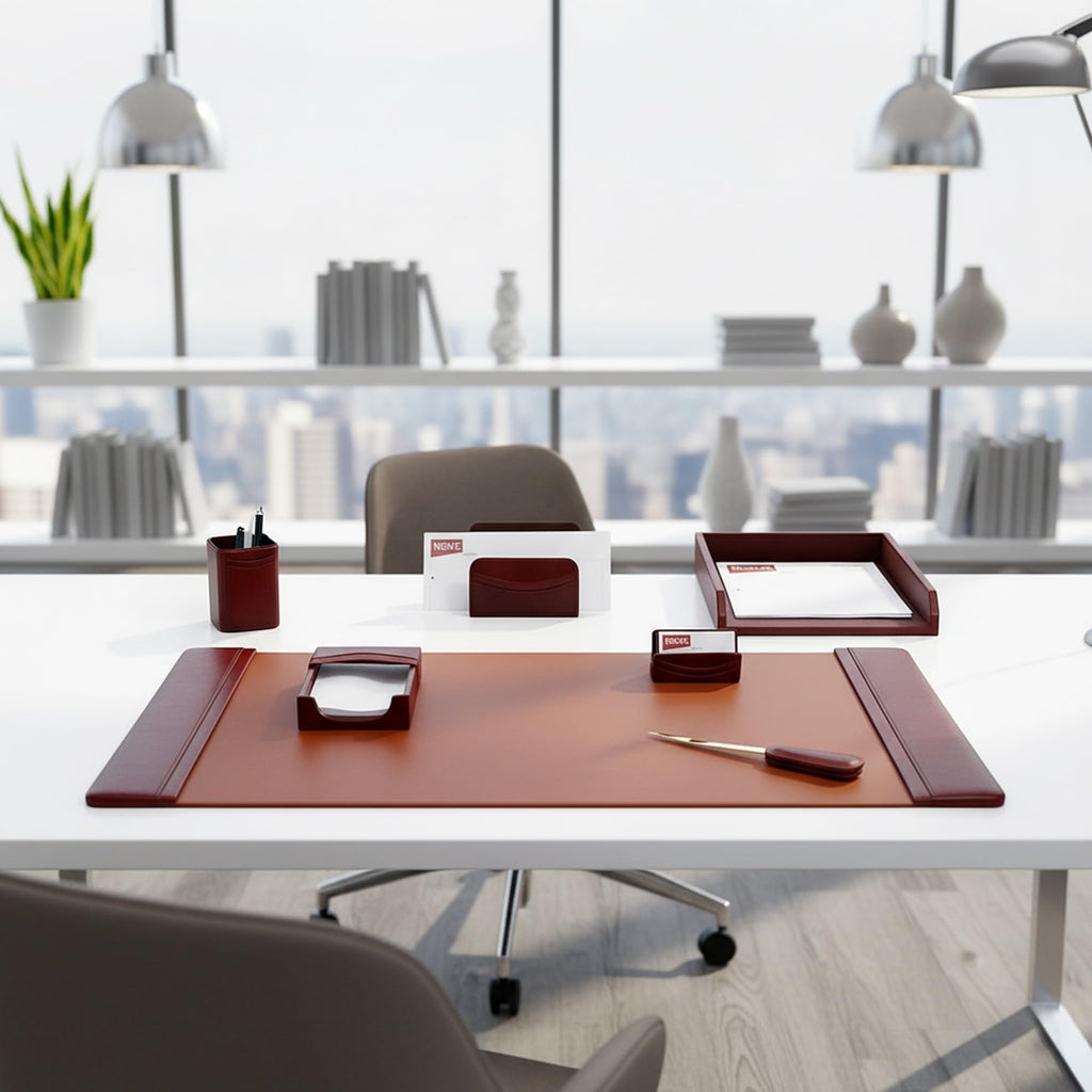 Leather 7-Piece Desk Set T627620