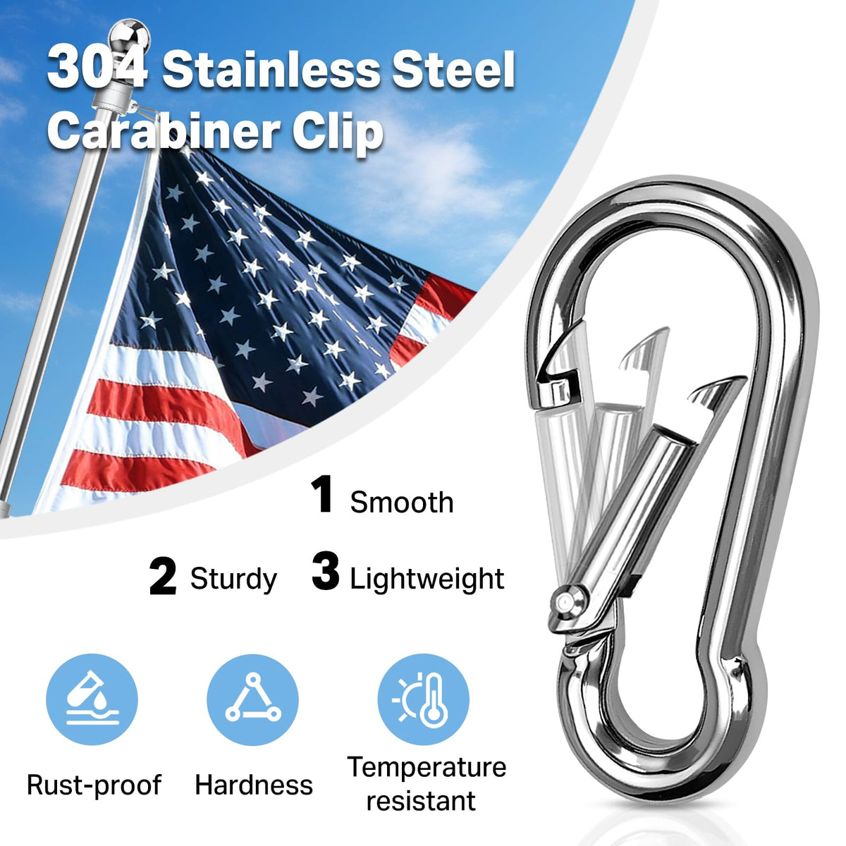 6FT 304 Stainless Steel Flag Pole L48059