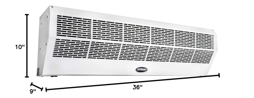 36 Inch White Wall Mounted Air Curtains X642564