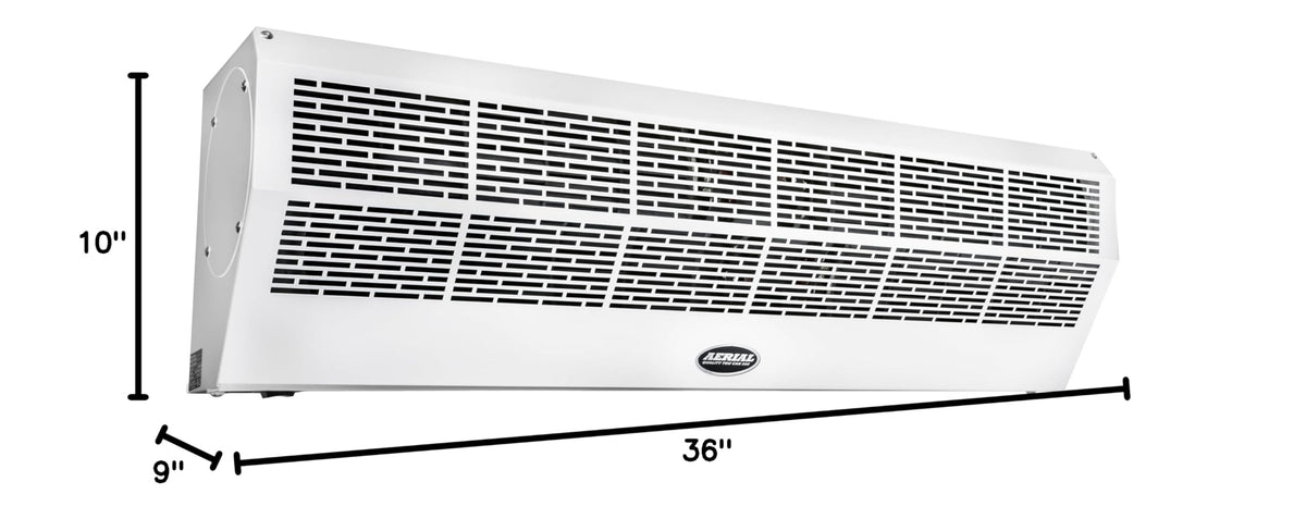 36 Inch White Wall Mounted Air Curtains X642564