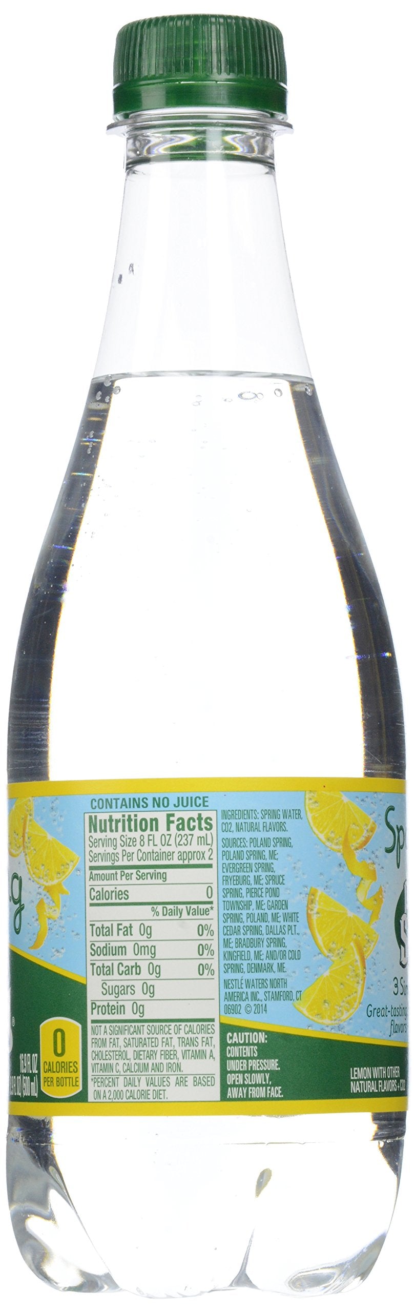 Sparkling Spring Water Lemon 16.9 oz 24 Count O9385