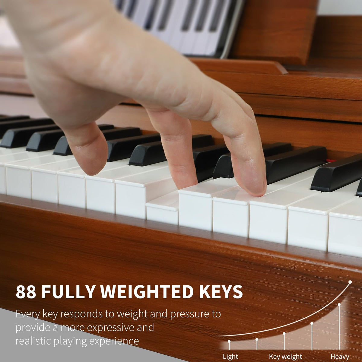 88-key Weighted Hammer-Action Digital Piano U9559