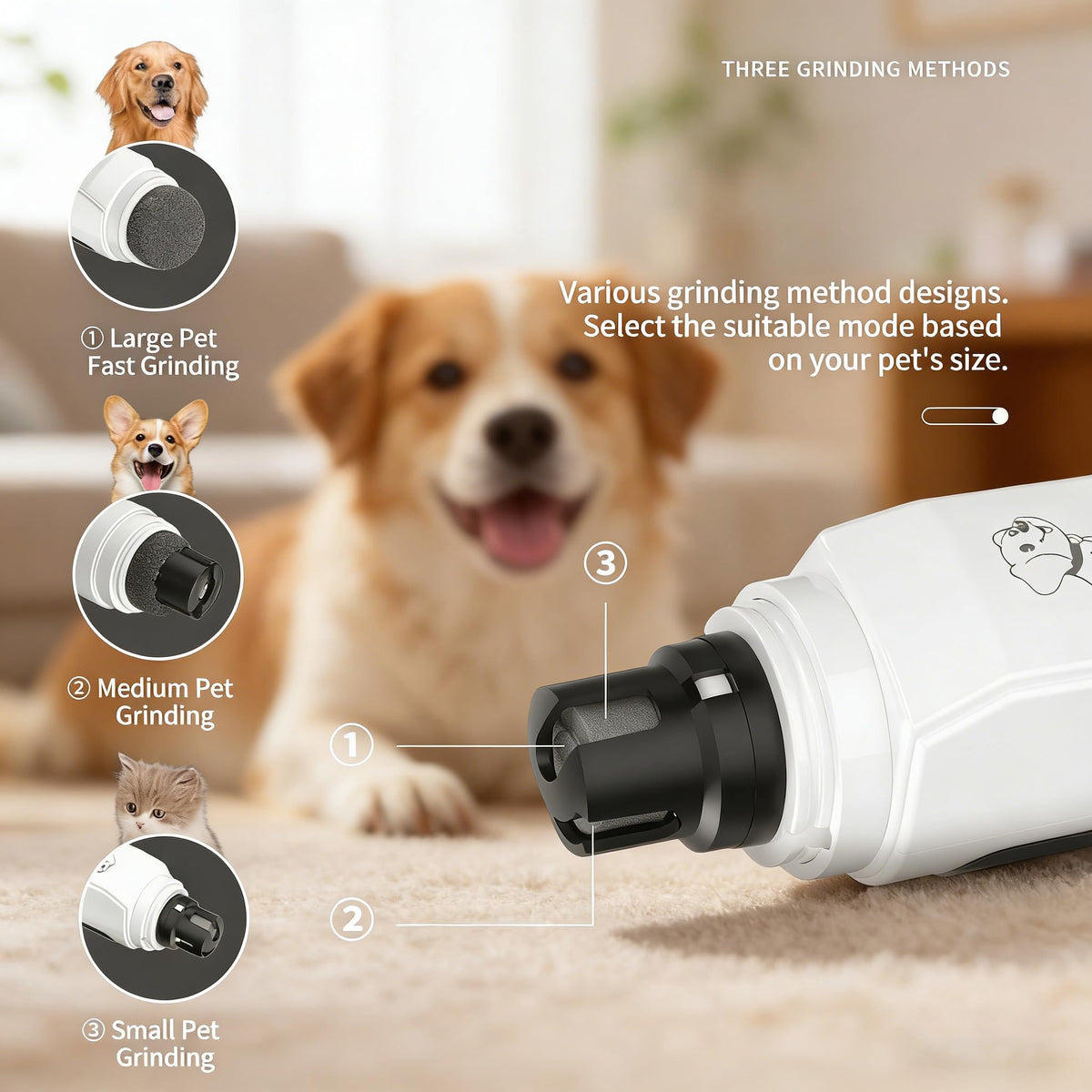 Nail Grinder with 3 Adjustable Speeds & Led Light X61313