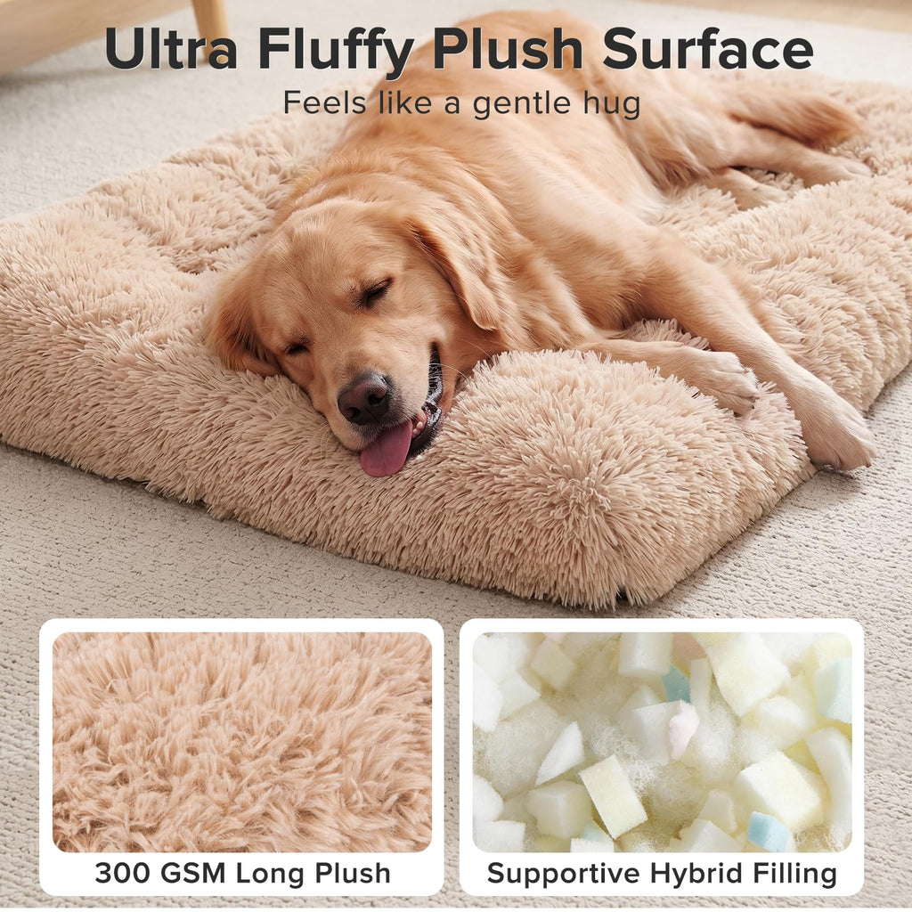 Large Washable Plush Dog Bed Crate Pad Z4358