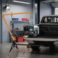 Hydraulic Pickup Truck Crane, 1000 Lbs Hitch Mount with 360° Swivel & Adjustable Boom U388