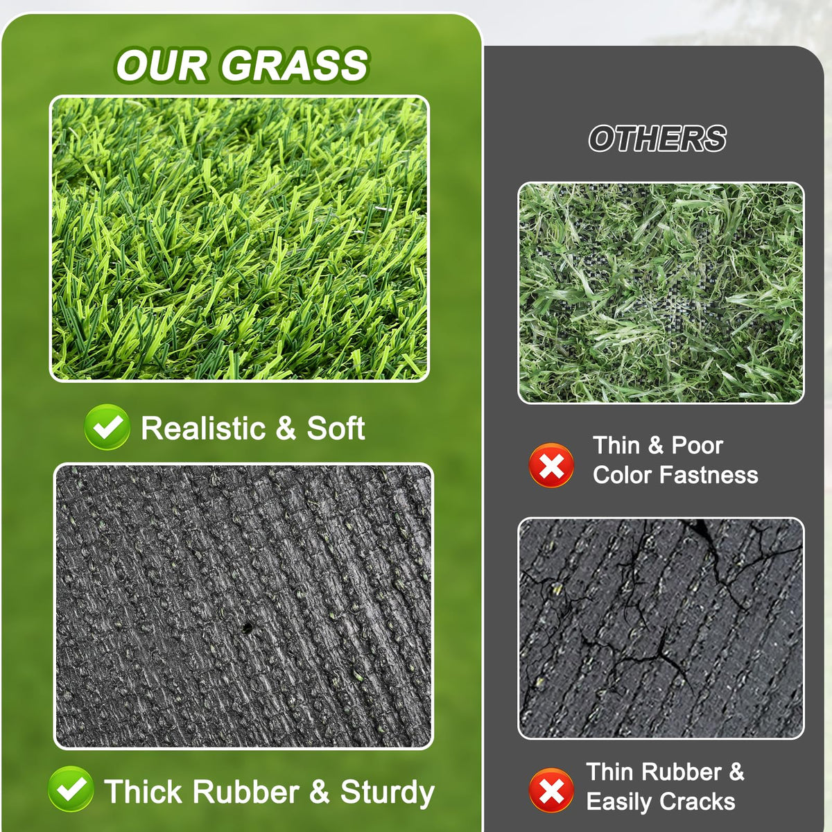 Washable Artificial Grass Mat C548