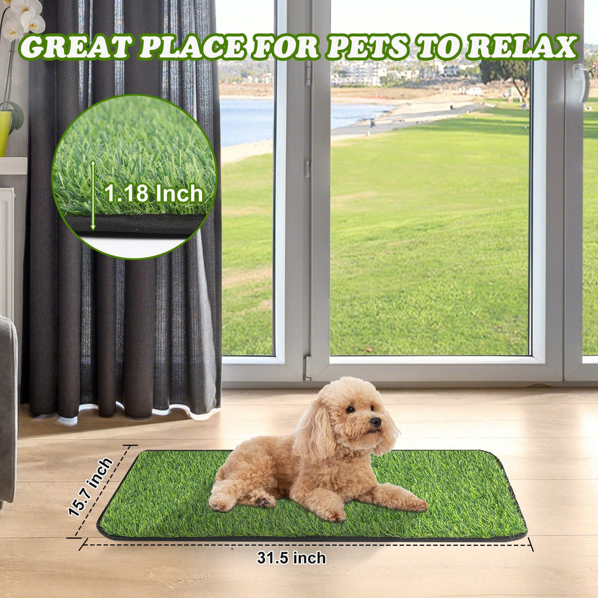 Washable Artificial Grass Mat C548