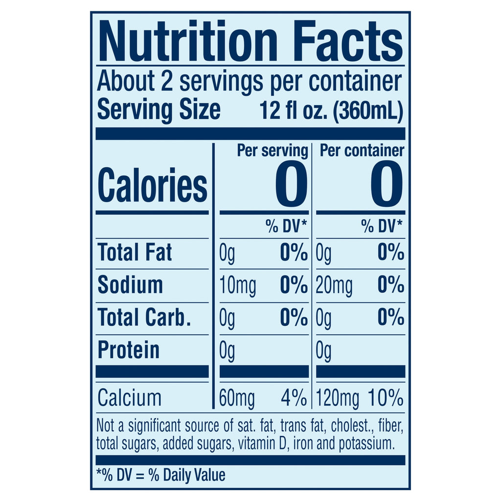 Sparkling Natural Mineral Water 25.3 Fl Oz Glass I952