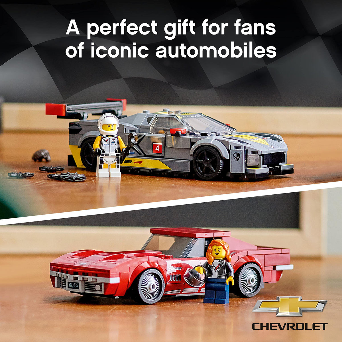 Chevrolet Corvette C8.R Race Car and 1969 CC Building Kit L305648