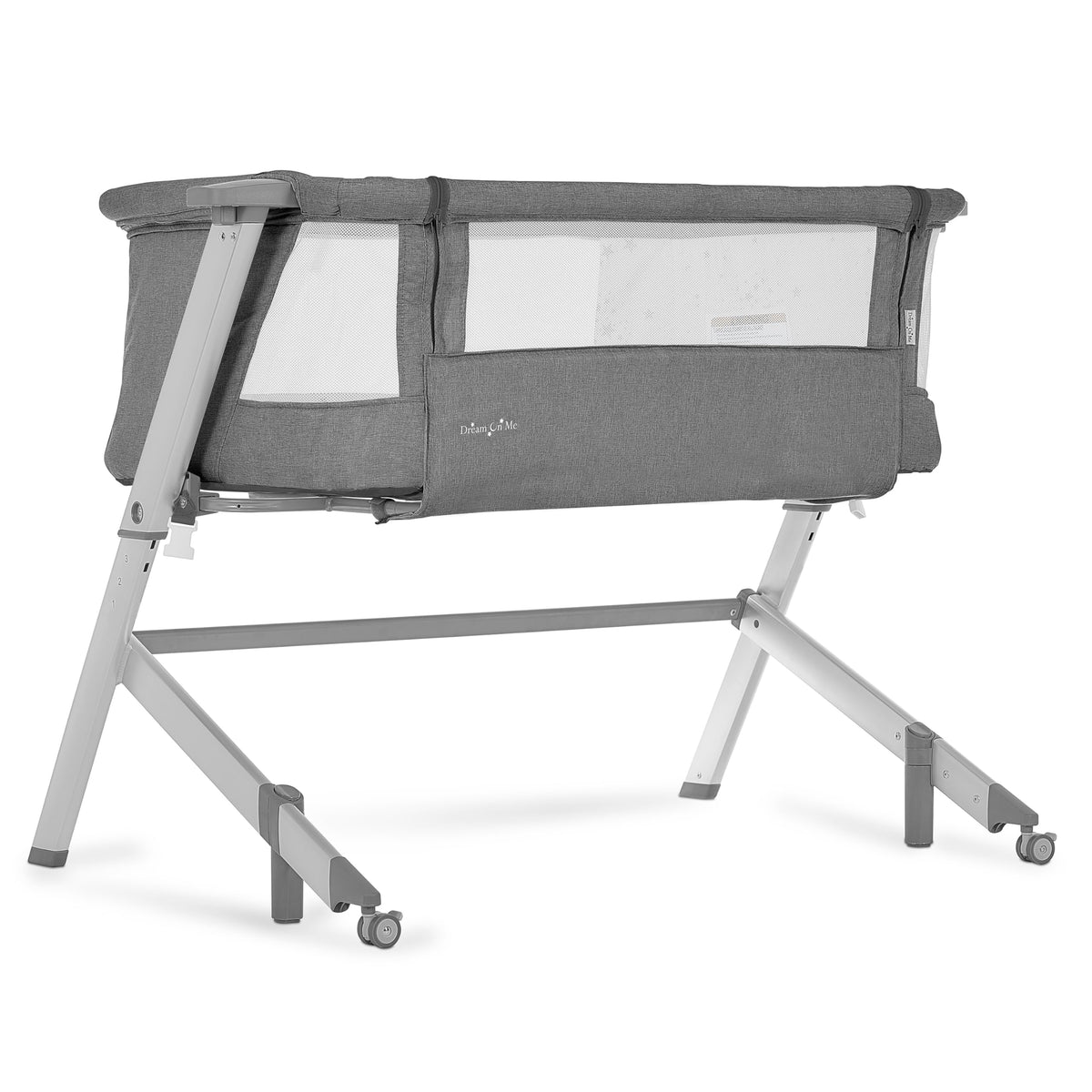 Grey Adjustable Height Bassinet & Bedside Sleeper X143