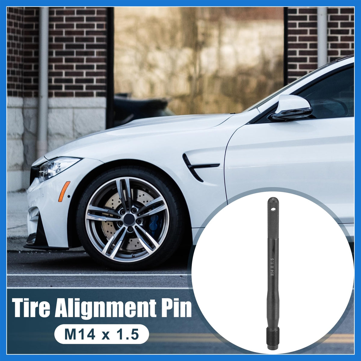Black Carbon Steel Wheel Hangers Alignment Pin M14x1.5 R899670
