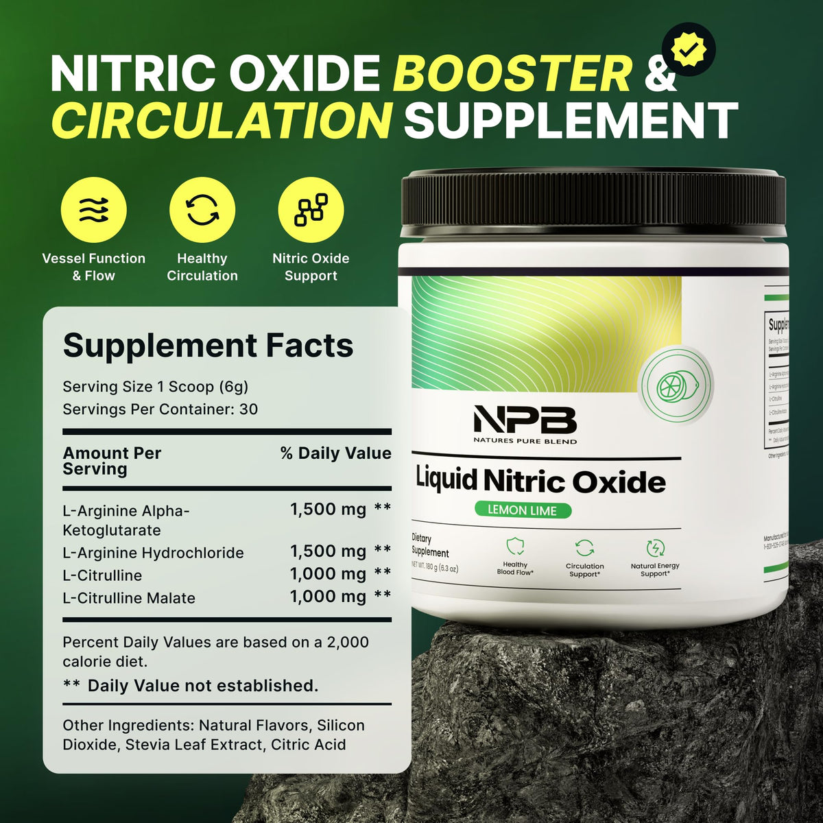 Liquid Nitric Oxide Supplement 5000 MG O940