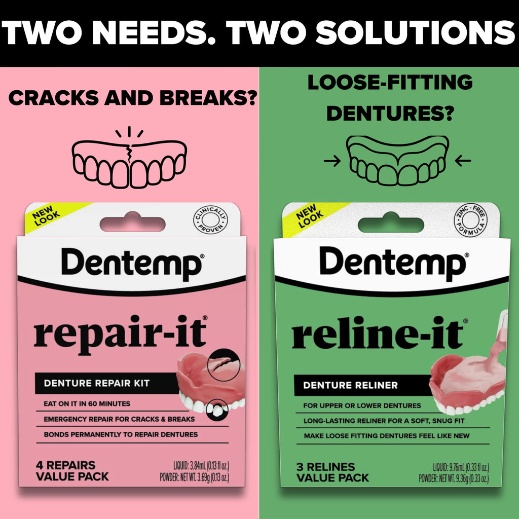 Denture Repair Kit & Denture Reliner Value Pack M728