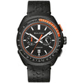 Black Leather Chronograph Watch 42mm X360