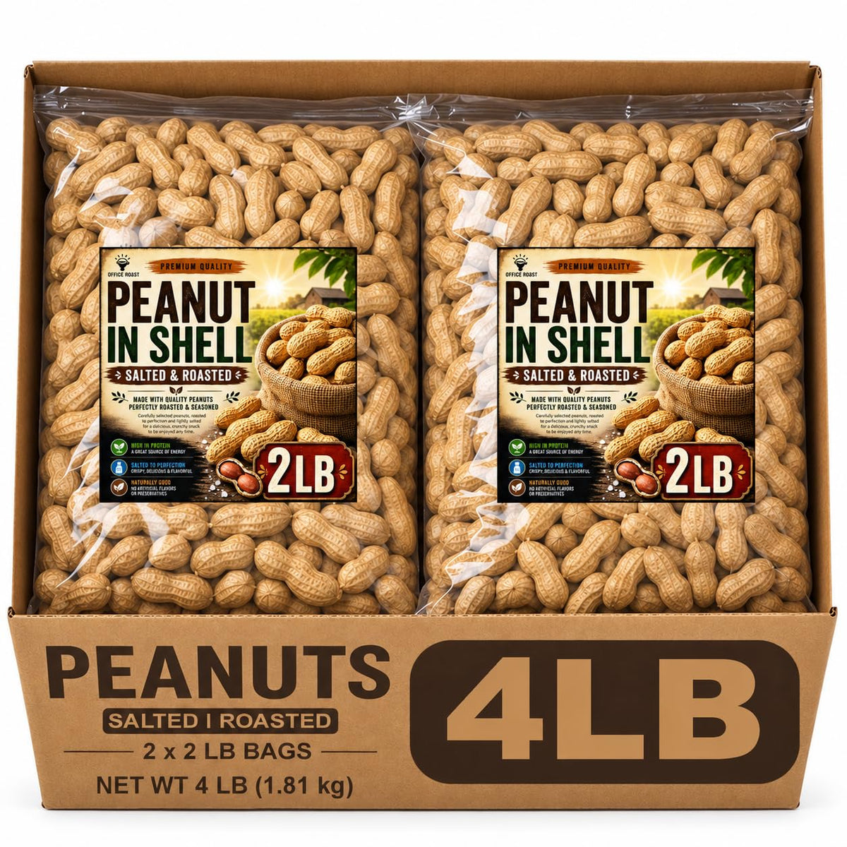 Roasted Salted Peanuts In Shell 4 LB C494172