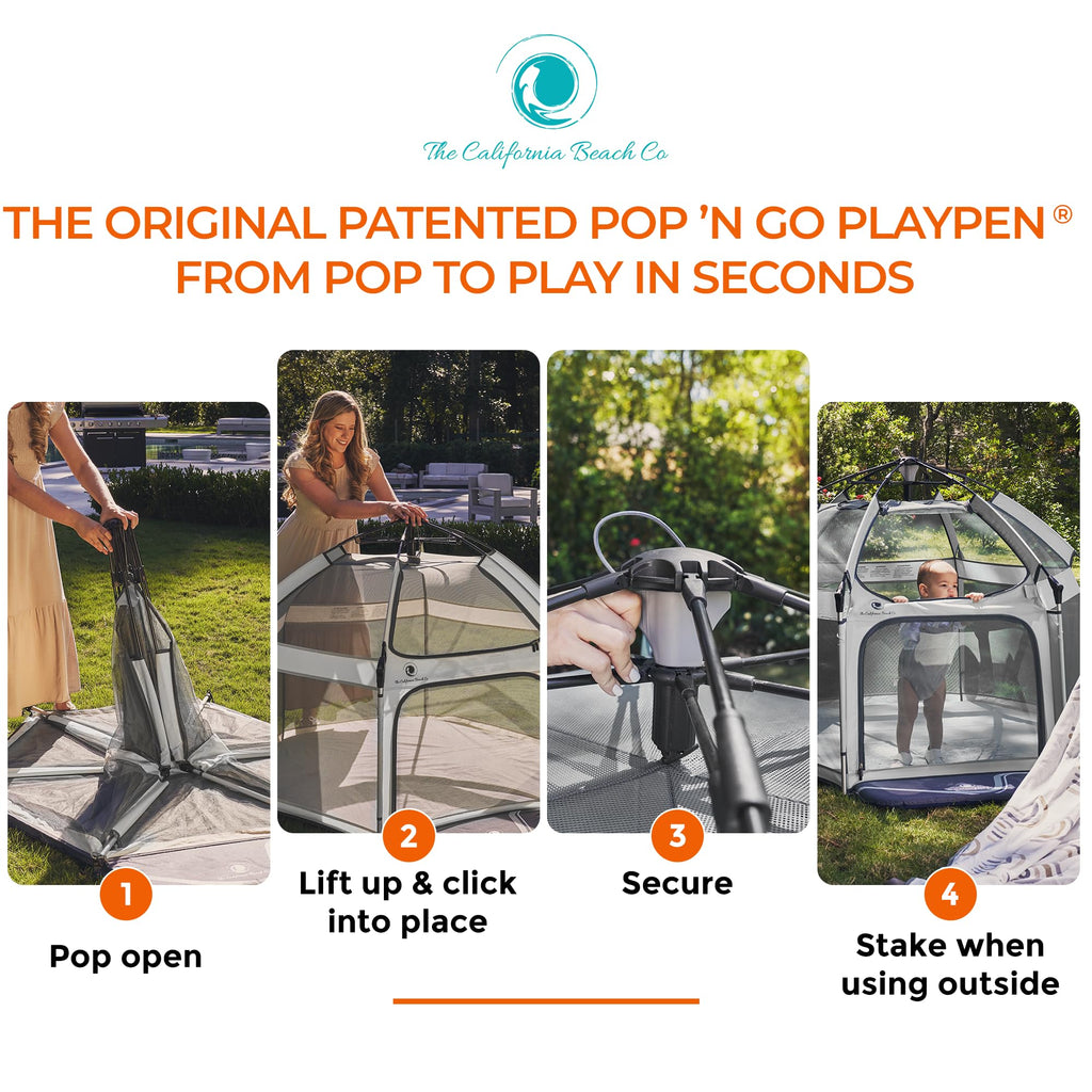 Portable Baby Playpen with Canopy H317937