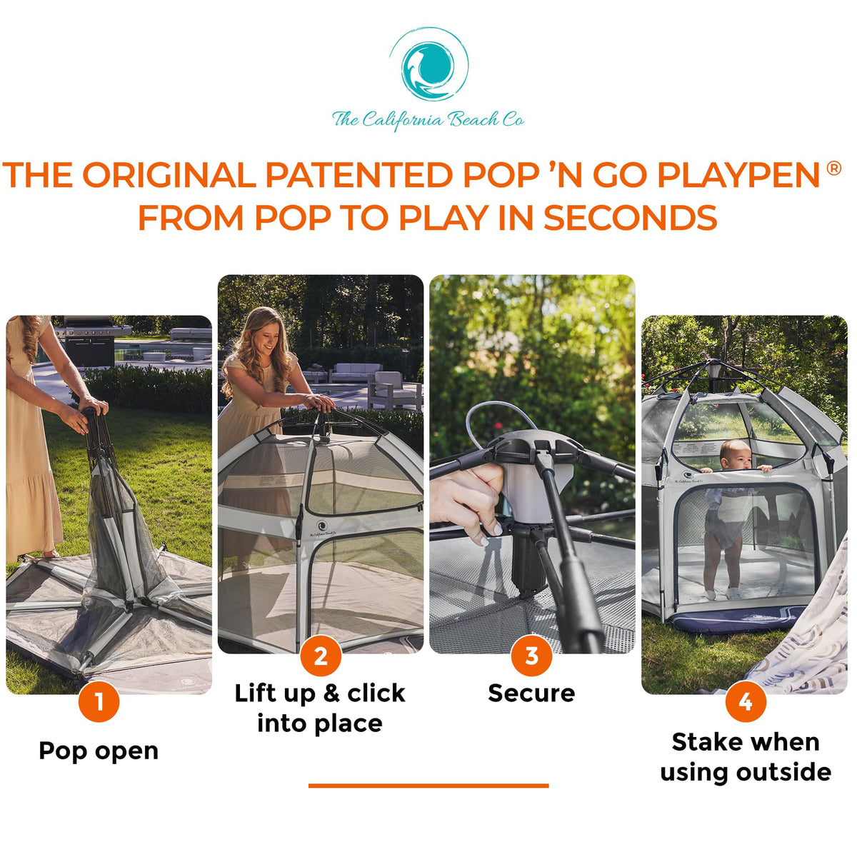 Portable Baby Playpen with Canopy H317937