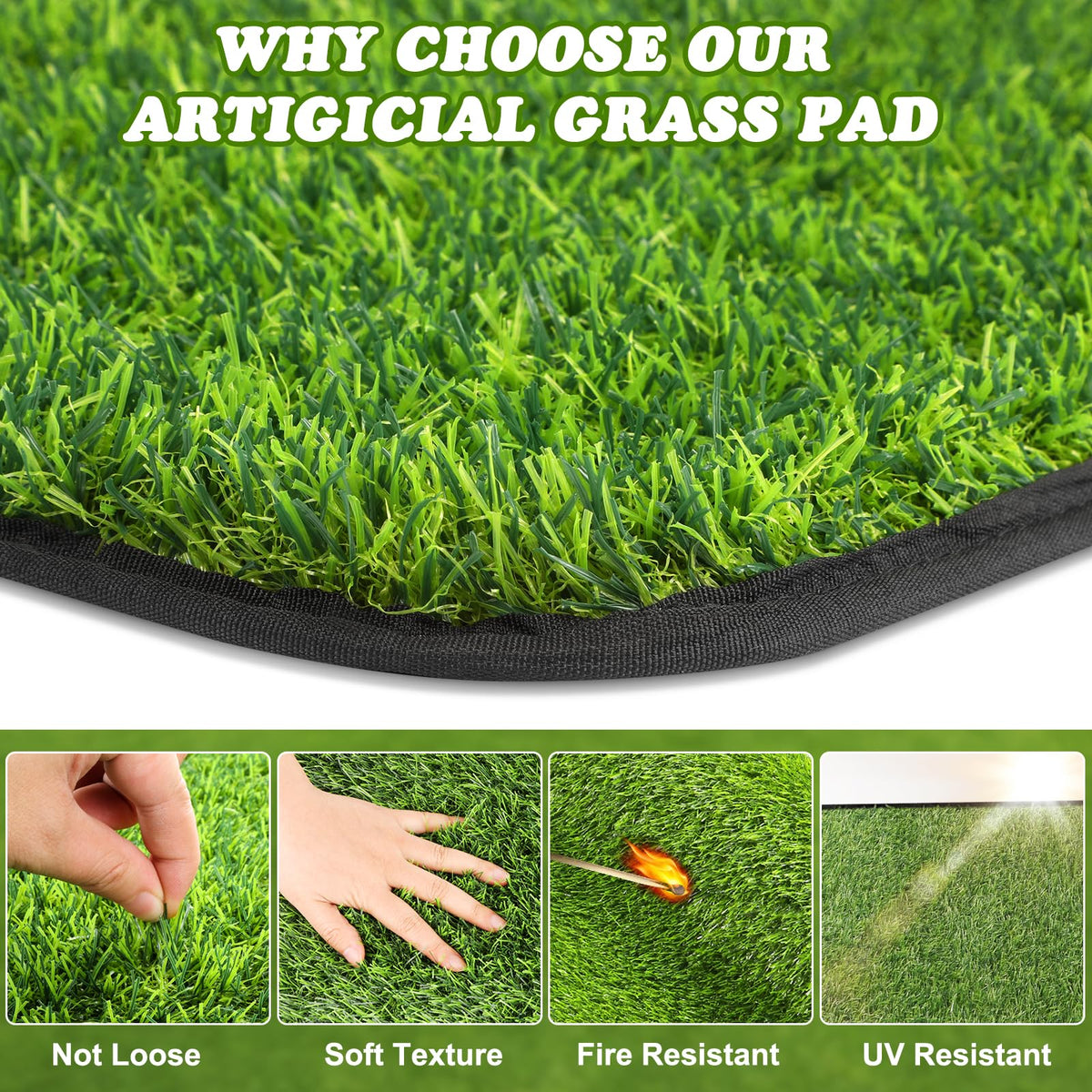 Washable Artificial Grass Mat C548