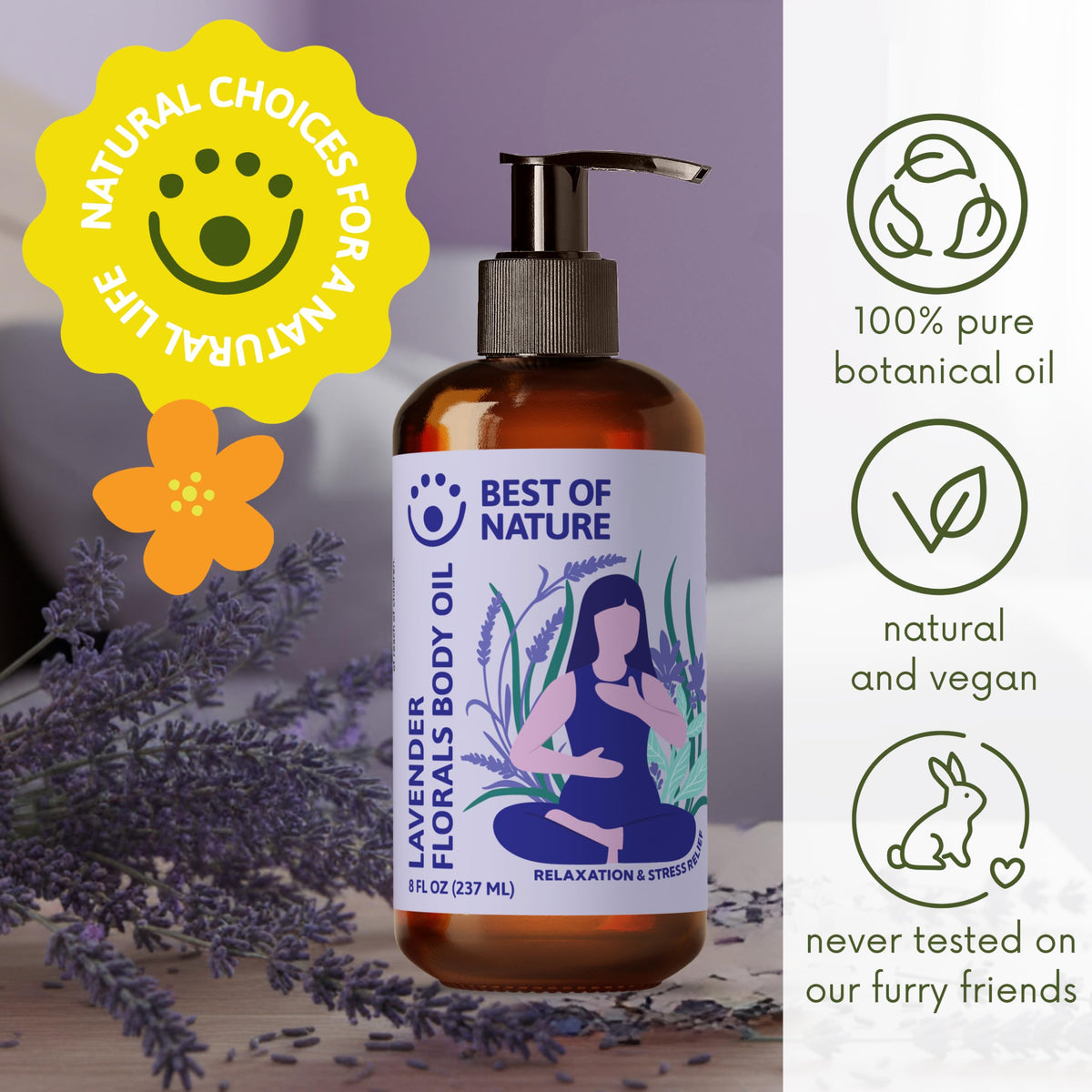Lavender Aromatherapy Massage & Body Oil X720