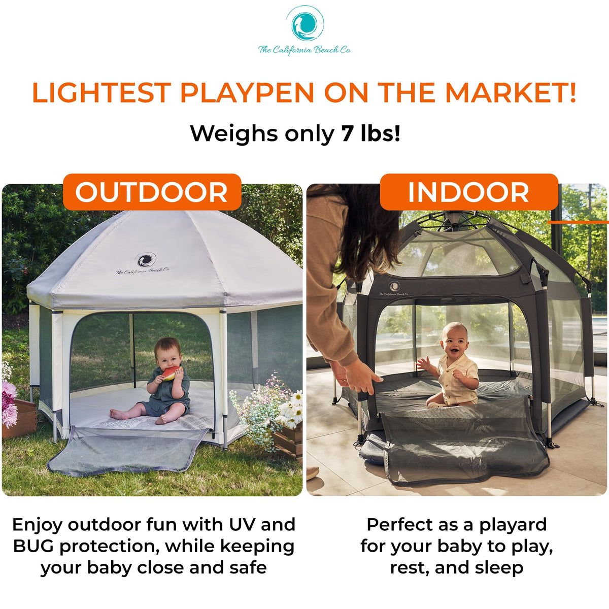 Portable Baby Playpen with Canopy H317937
