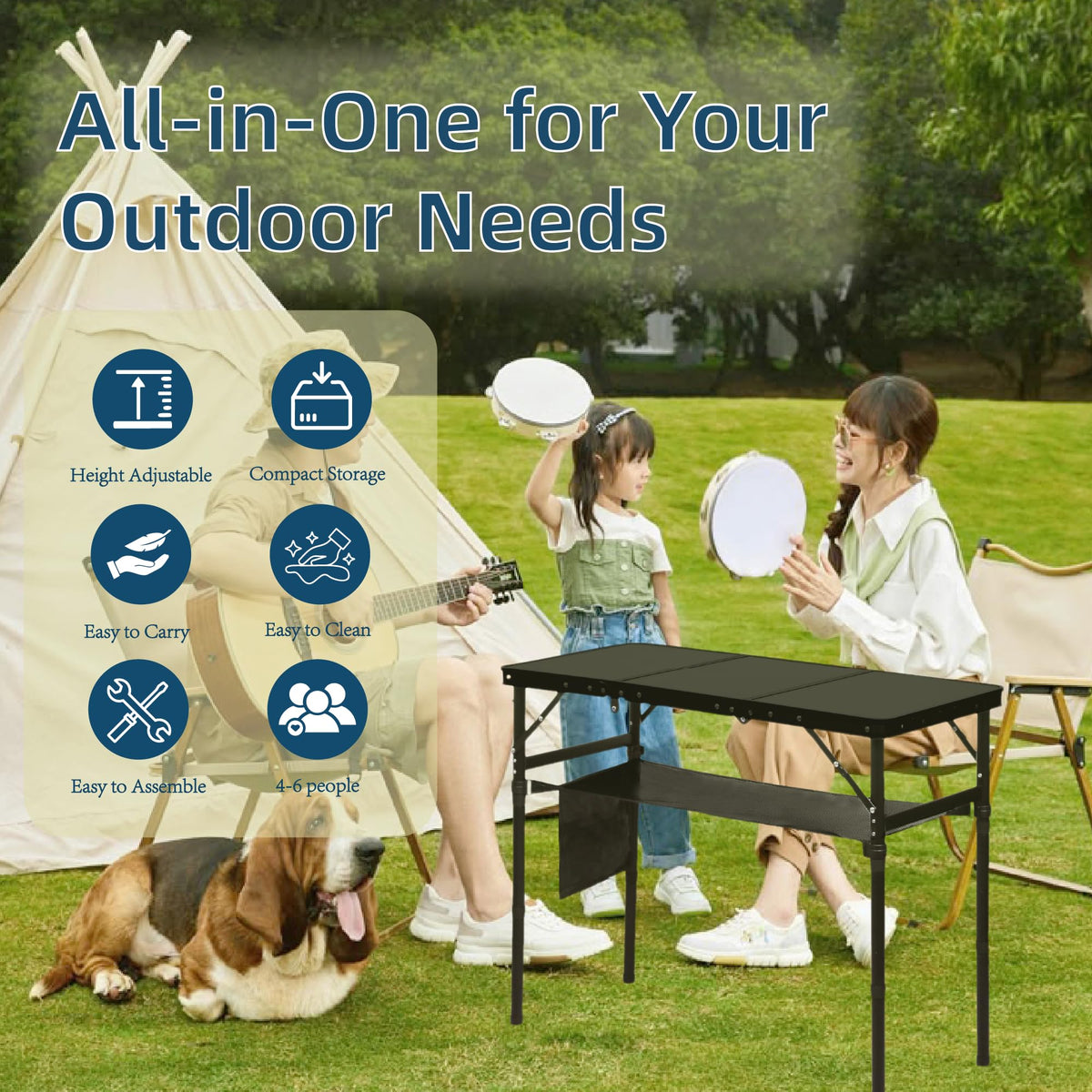 3 ft Folding Camping Table K635373