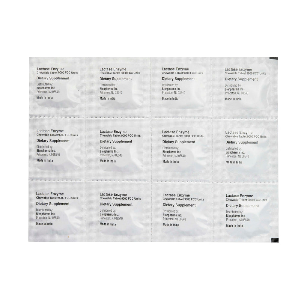 Lactase Enzyme 9000 FCC Chewable Tablets, 60 Count K11283