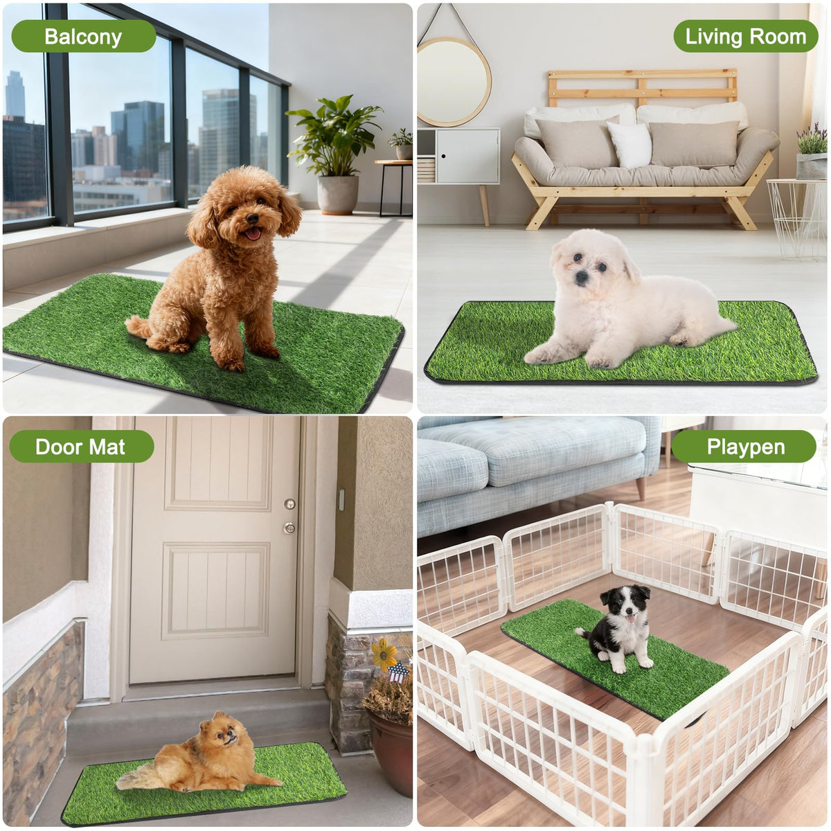 Washable Artificial Grass Mat C548